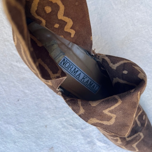 Norma Kamali Vintage Mudcloth Bootie - Picture 5 of 5